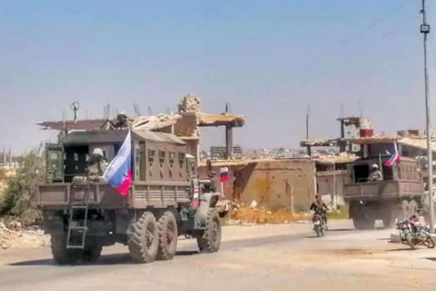 دورية روسية في مدينة درعا (الشرق الأوسط)