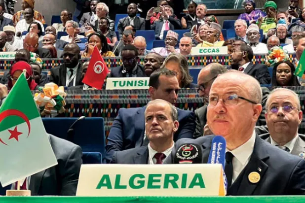 الوفد الجزائري في القمة (الشرق الأوسط)