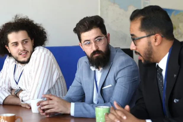 بعض ممثلي الاتحاد العام لطلبة ليبيا (البعثة الأممية)