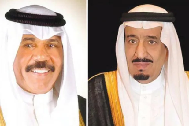 خادم الحرمين الشريفين وأمير الكويت (الشرق الأوسط)