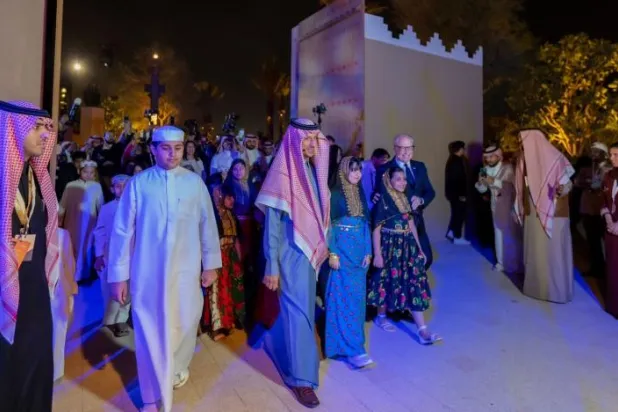 The opening of At-Turaif neighborhood and the restaurants area in Bujairi Terrace in Diriyah represents a very important event in the Diriyah Gate development project (Asharq Al-Awsat)