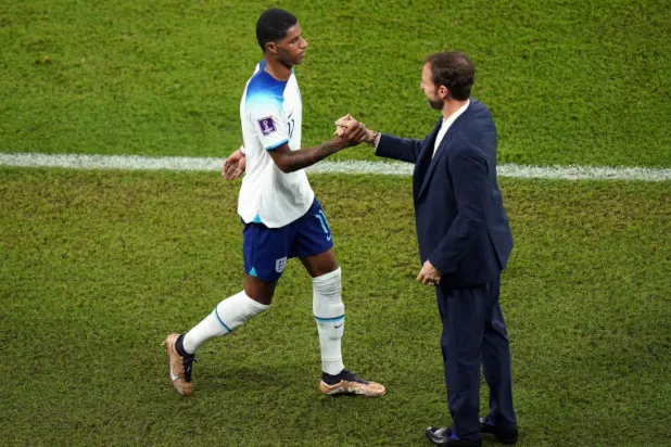 ساوثغيت ثقته في راشفورد جعلت المنتخب يزداد تقدماً في المونديال (د.ب.أ)