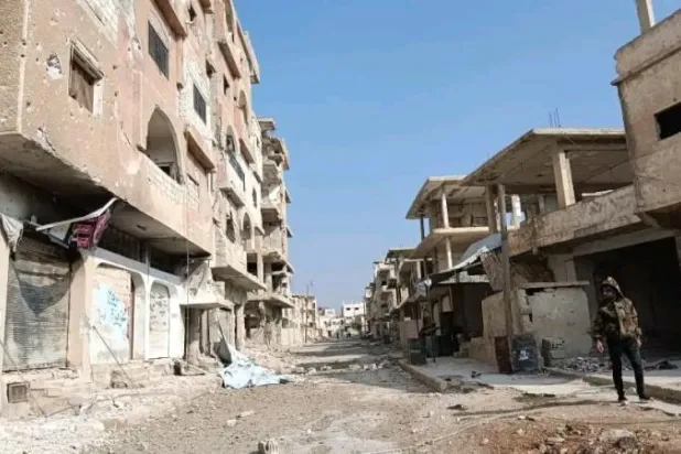 حي طريق السد في درعا الذي كان معقلاً للتنظيم (الشرق الأوسط)