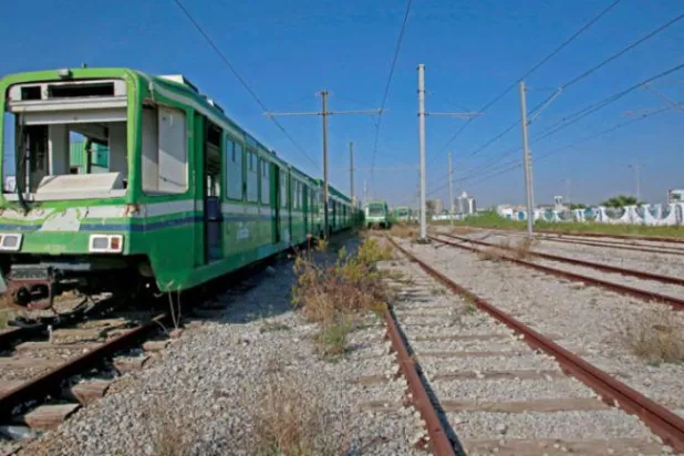 Geçen ayın başlarında ulaşım sektöründeki bir grevden (AFP)