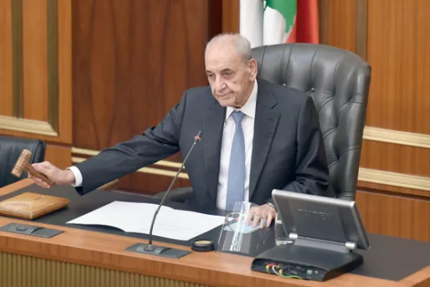 نبيه بري افتتح جلسة البرلمان التي فشلت في انتخاب رئيس أمس (إ.ب.أ)