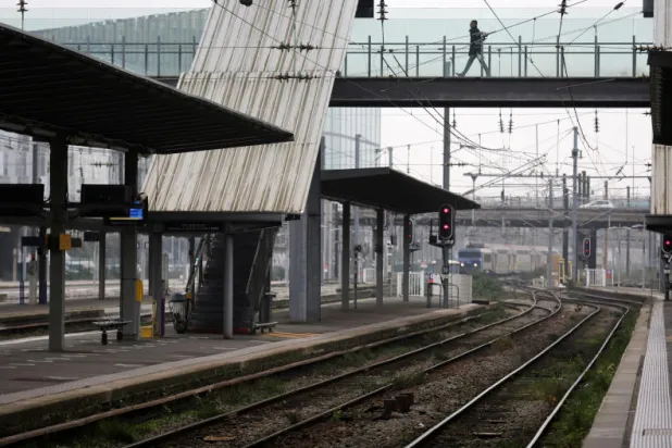 محطة قطارات في فرنسا (رويترز)