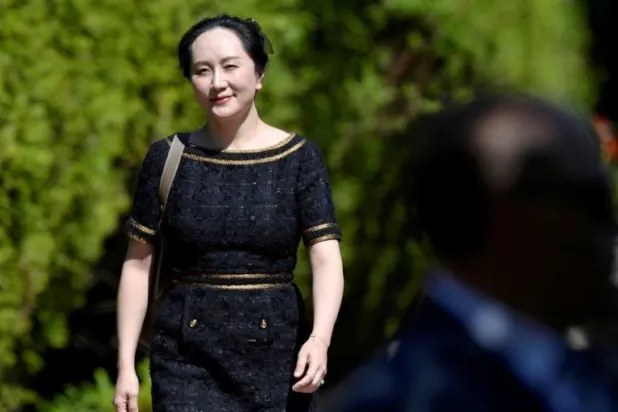 المديرة المالية لشركة «هواوي» الصينية للاتصالات مينغ وانتشو (رويترز)