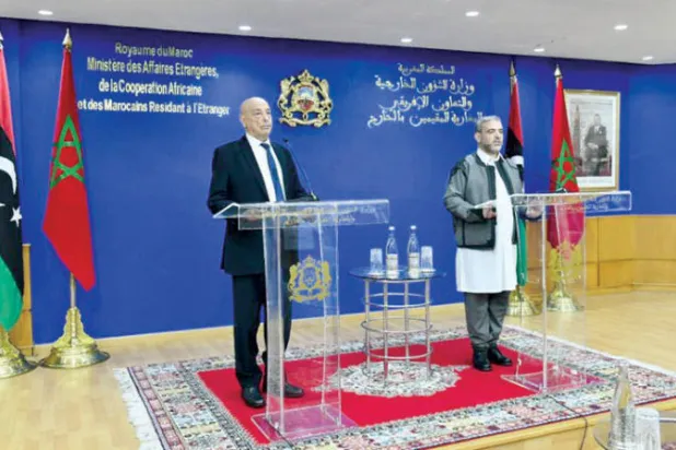 من لقاء سابق بين صالح والمشري في المغرب (المجلس الأعلى للدولة)