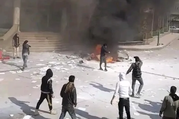 جانب من الاحتجاجات الأخيرة في السويداء بسوريا