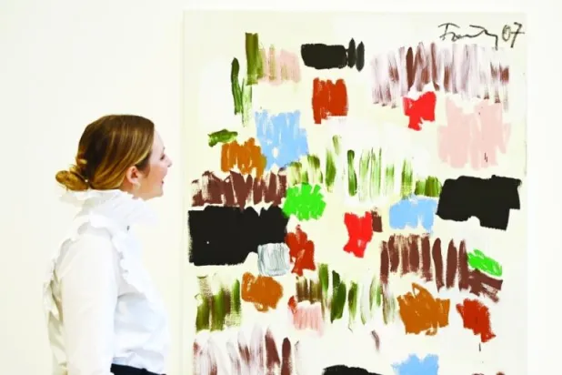 عمل للفنان غونتر فورغ (إ.ب.أ)