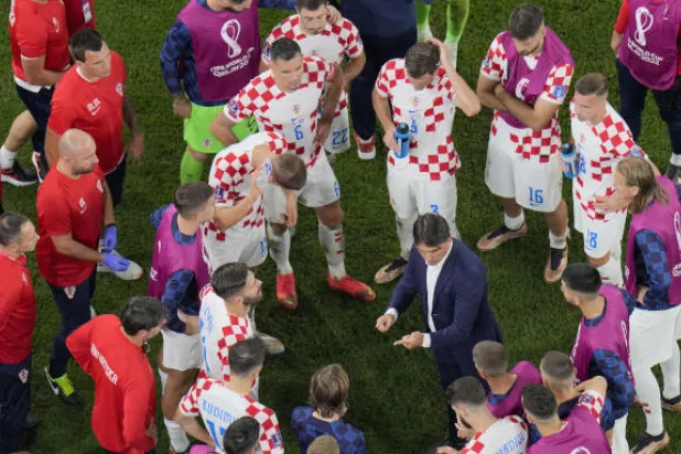 زلاتكو حث لاعبيه على التحلي بالذكاء والمقاربة عند مواجهة البرازيل (أ.ب)