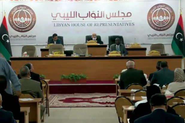 من جلسة سابقة لمجلس النواب الليبي (المكتب الإعلامي لرئيس المجلس)