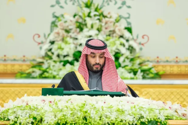 ولي العهد الأمير محمد بن سلمان يرأس جلسة مجلس الوزراء في قصر اليمامة بالرياض (واس)