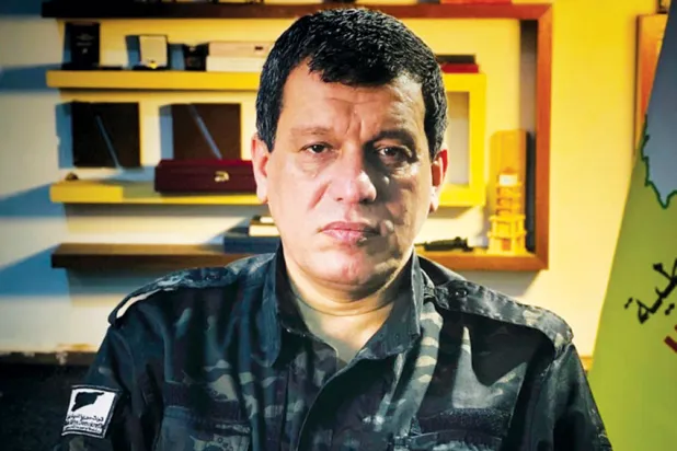 SDF commander Mazloum Abdi. (Asharq Al-Awsat)