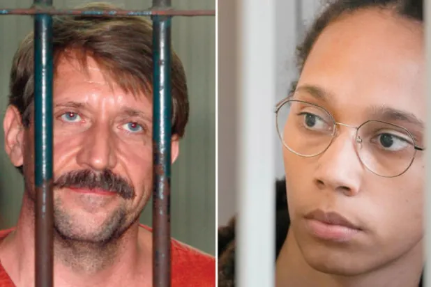 بريتني غراينر (أ.ب)  -  فيكتور بوت (أ.ب)