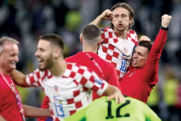 مودريتش يشكل إحدى نقاط القوة على الخريطة الكرواتية (د.ب.أ)
