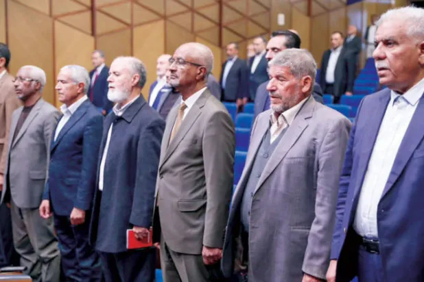 جانب من اجتماع المجلس الأعلى للدولة في ليبيا (المجلس)