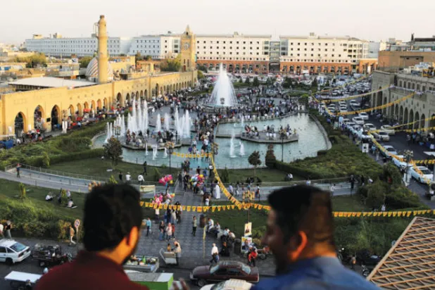 وسط أربيل عاصمة إقليم كردستان العراق (رويترز)