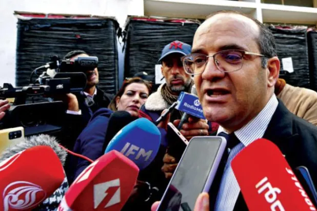 Tunus Bağımsız Seçim Komisyonu Başkanı Faruk Bouaskar (AFP)