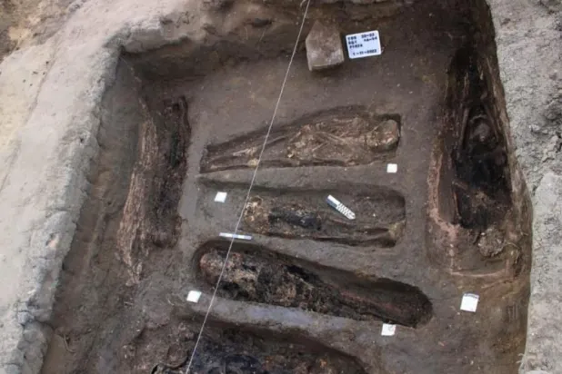 جانب من الدفنات  (وزارة السياحة والآثار المصرية)