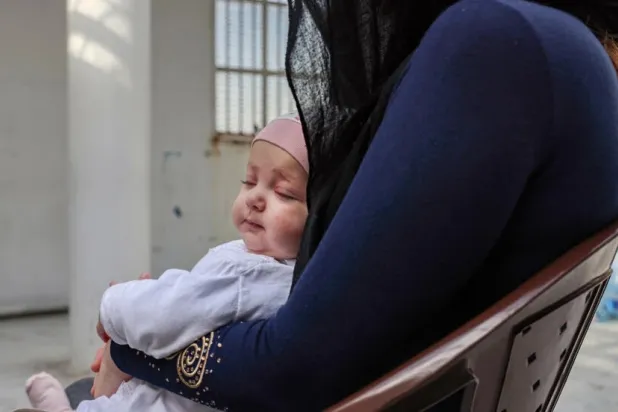 Nour said she and her daughter shared a cell at the Baabda women's prison with another 23 people, including two other babies. AFP