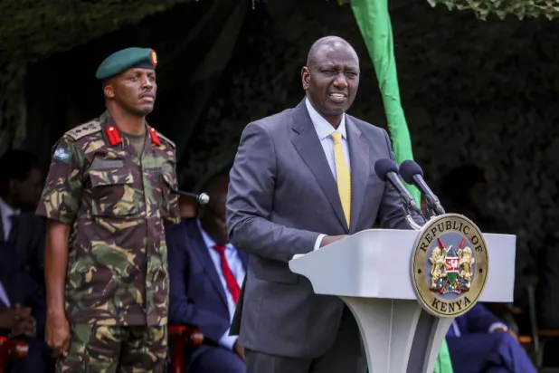 الرئيس الكيني الجديد ويليام روتو (إ.ب.أ)