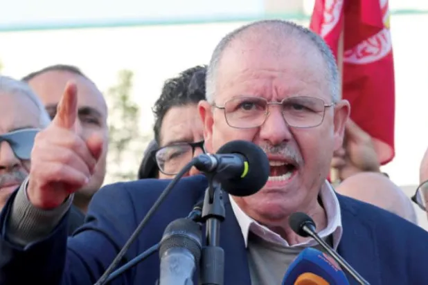 İşçi Sendikası Genel Sekreteri Nureddin Tabubi. (EPA)