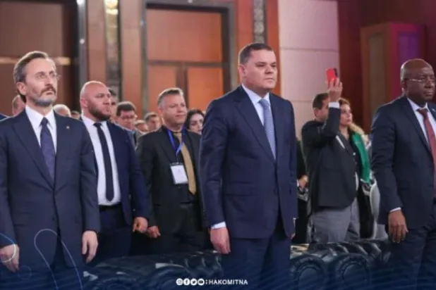 Interim Libyan Prime Minister Abdul Hamid Dbeibeh partakes in the opening of the Tripoli Forum for Governmental Communication (Unity Government)
