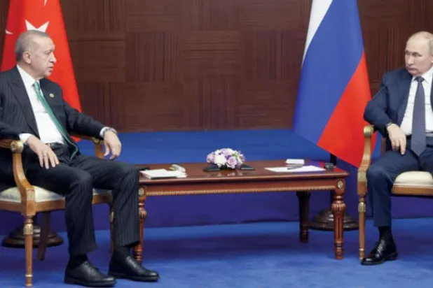 Vladimir Putin ve Recep Tayyip Erdoğan’ın arşiv fotoğrafı (EPA)