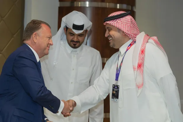 فهد بن جلوي خلال افتتاح بطولة العالم للجودو (واس)