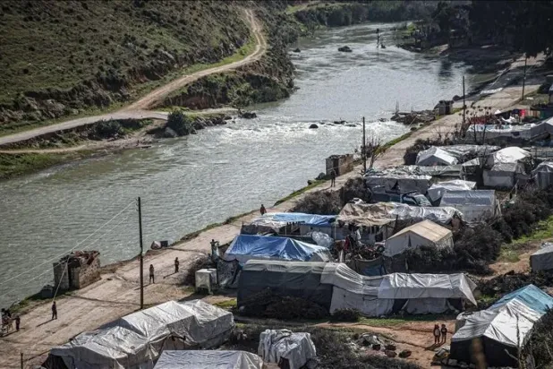 العاصي في منطقة إدلب (مواقع التواصل)