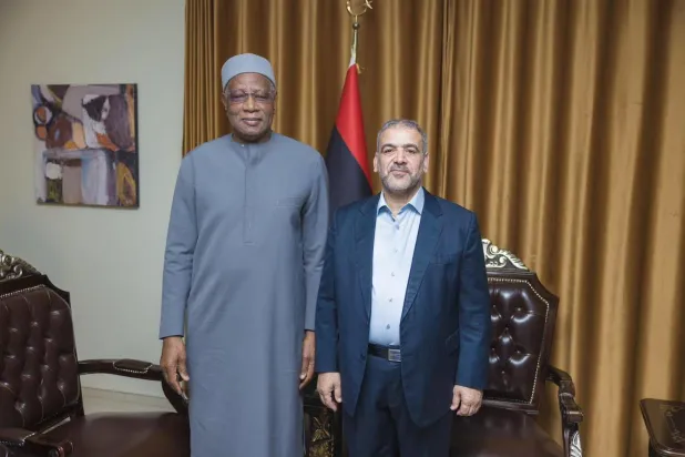 UN envoy for Libya, Abdoulaye Bathily, hold talks with head of the High Council of State (HCS), Khaled Al-Mishri (HCS)