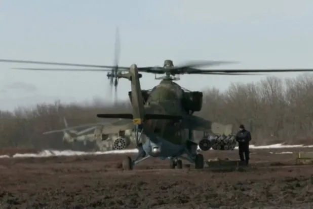 طائرة هليكوبتر روسية (رويترز)