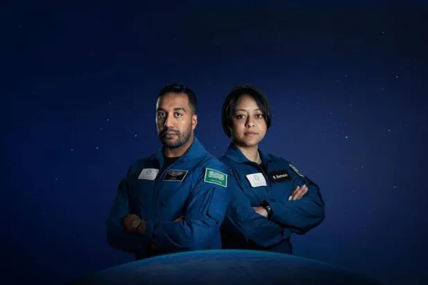 سعودی خلا باز ریانہ برناوی اور علی القرنی