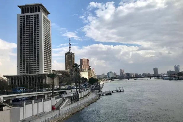 نيل القاهرة ومقر وزارة الخارجية المصرية (تصوير: عبد الفتاح فرج)