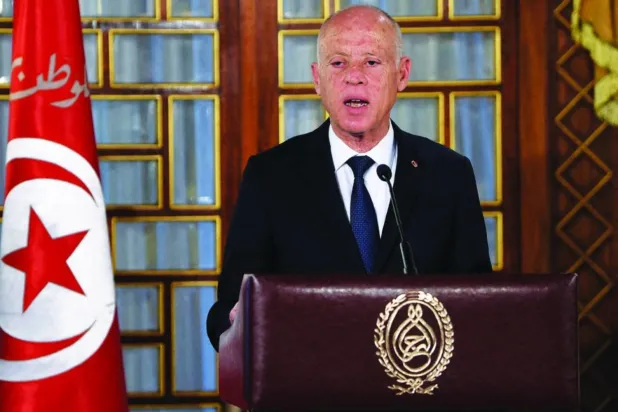 Tunus Cumhurbaşkanı Kays Said. (Reuters)