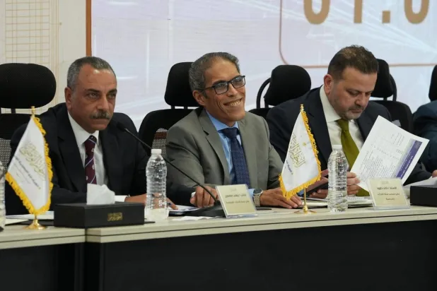Mısır'da Partili Çalışmanın Önündeki Engeller Konulu Ulusal Diyalog Oturumu’ndan bir kare (Ulusal Diyalog Mütevelli Heyeti)