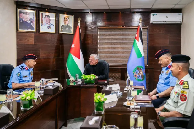 Ürdün Kralı 2. Abdullah dün Kamu Güvenliği Müdürlüğü Narkotikle Mücadele Departmanı’nı ziyaret etti. (Petra)