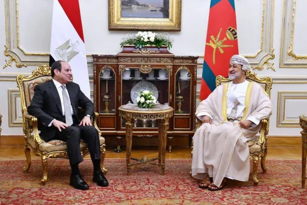 Umman Sultanı Heysem bin Tarık’ın Mısır ziyareti sona erdi. Kendisini Mısır Cumhurbaşkanı Abdulfettah es-Sisi uğurladı (Mısır Cumhurbaşkanlığı)