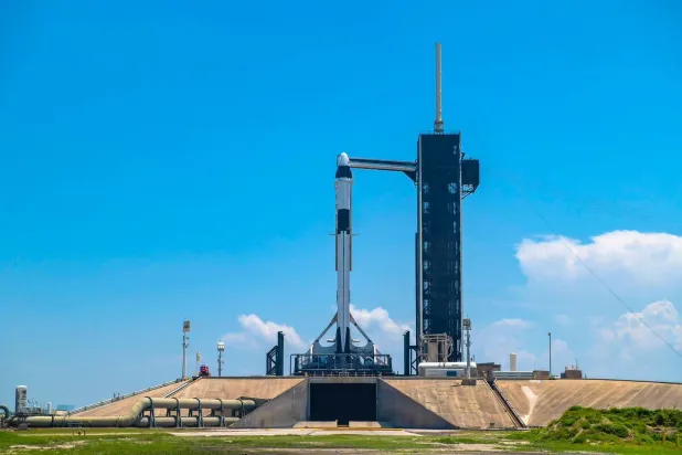 Suudi astronotları Uluslararası Uzay İstasyonu’na taşıyan Falcon 9 roketi (Şarku’l Avsat)