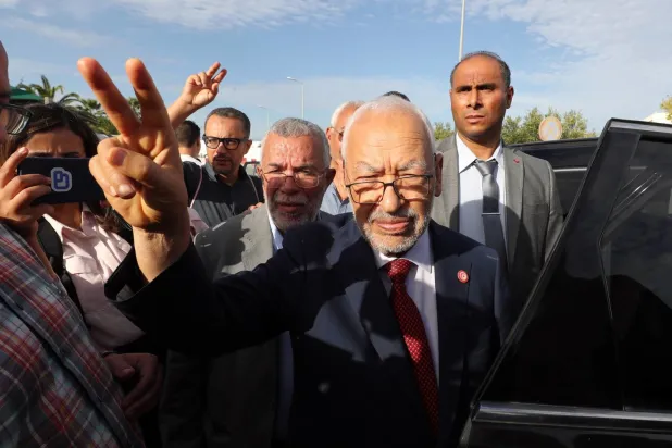 Nahda hareketinin tutuklanan lideri Raşid Gannuşi (EPA)