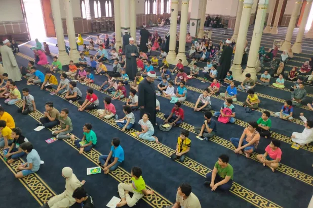 جانب من «البرنامج الصيفي للطفل» بالمساجد المصرية  (الأوقاف المصرية)