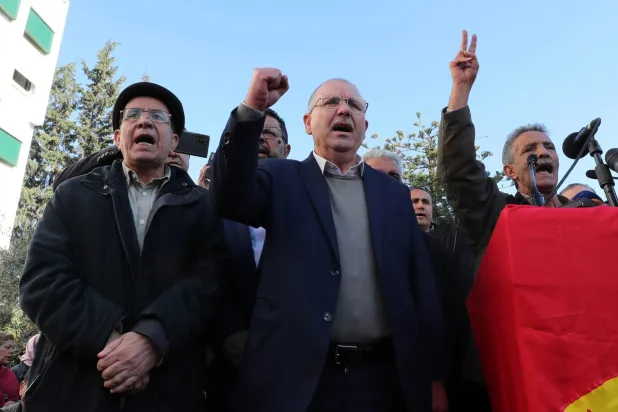 Tunus İşçi Sendikası Başkanı Nureddin Tabubi (AFP)