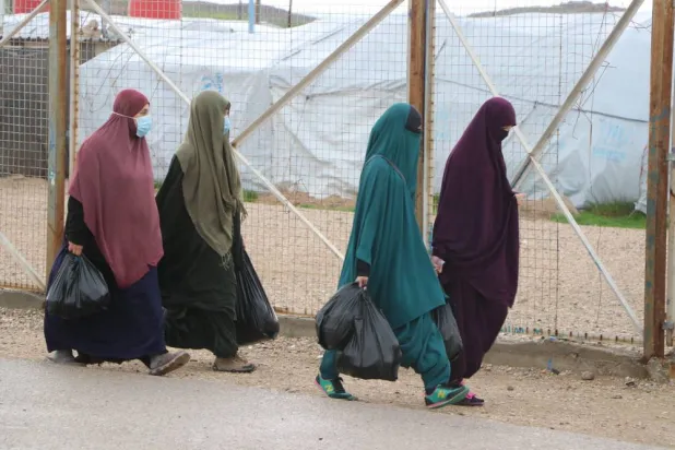 مخيم روج في ريف المالكية بالحسكة شمال شرقي سوريا (الشرق الأوسط)