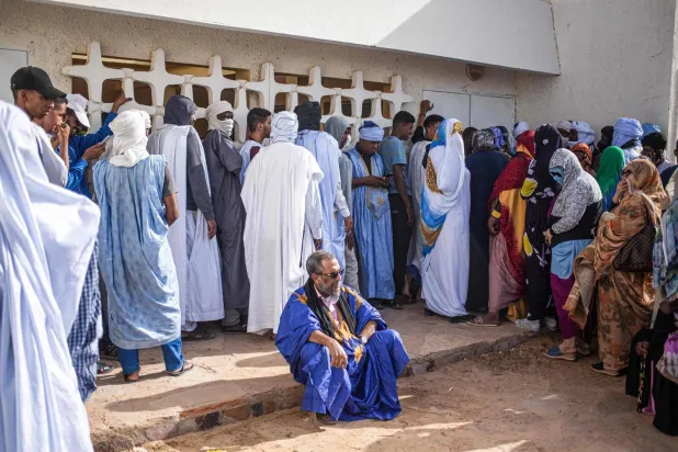 Genel seçimlerin ikinci turundan bir kare (AFP)