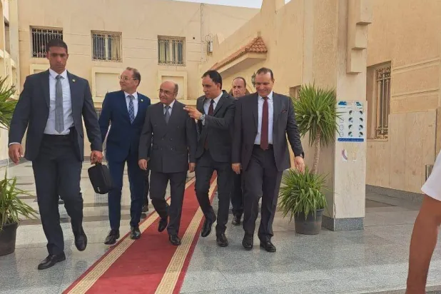 من حفل افتتاح مكتب توثيق «زواج الأجانب» في شرم الشيخ (صفحة محافظة جنوب سيناء على «فيسبوك»)