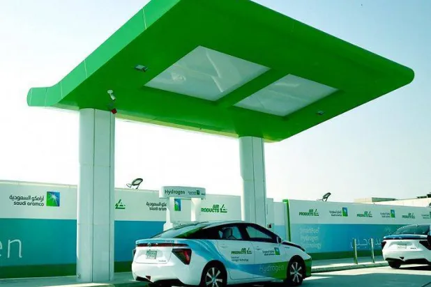 سعودی عرب میں گاڑیوں کے لیے ہائیڈروجن فیولنگ اسٹیشن (الشرق الاوسط) 