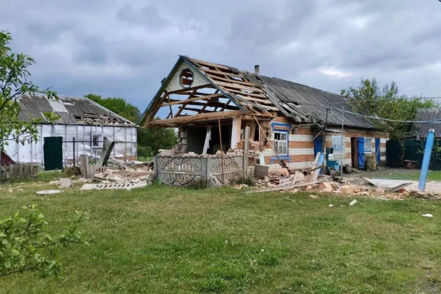 روس کے علاقے بیلگوروڈ پر گزشتہ حملے سے ہونے والی تباہی  (اے ایف پی)