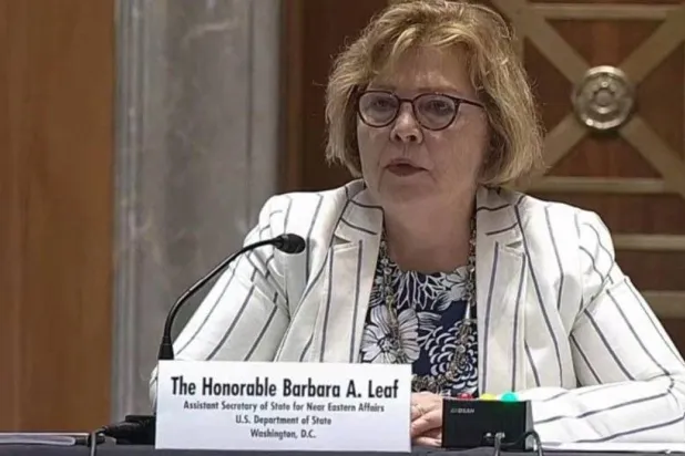 File Photo. Assistant Secretary of State for Near Eastern Affairs Barbara Leaf. (AFP)  