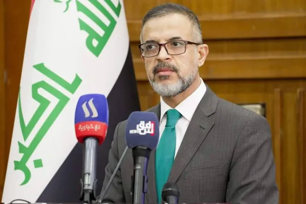 وزير التخطيط العراقي محمد تميم خلال إطلاق نتائج المسح (موقع وزارة التخطيط العراقية)